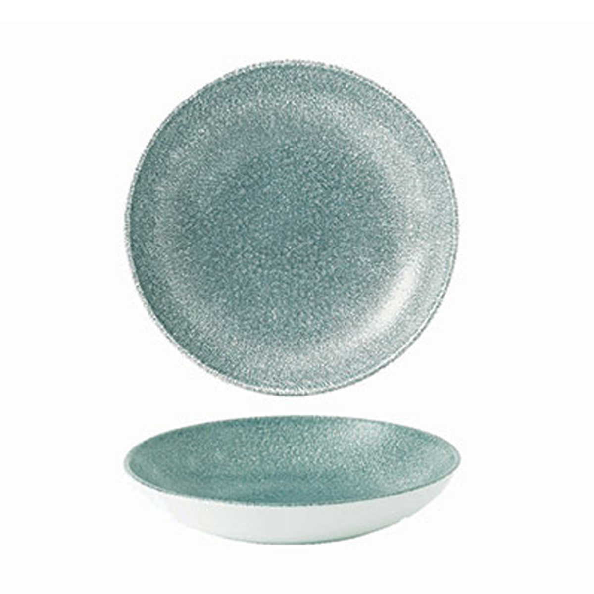 248MM COUPE BOWL   RAKU TOPAZ BLUE   By Churchill