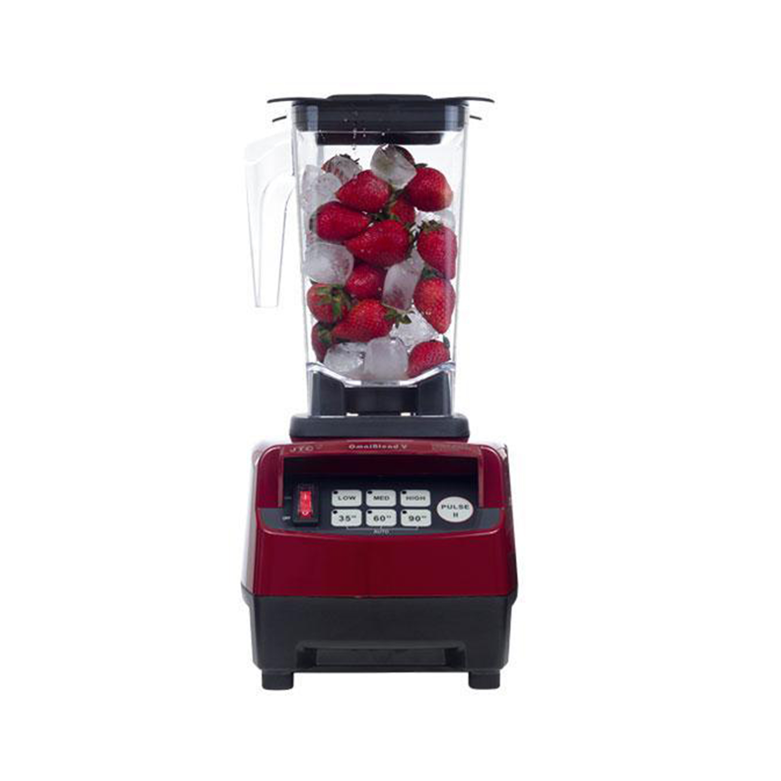 Omniblend V 1.5L in maroon.