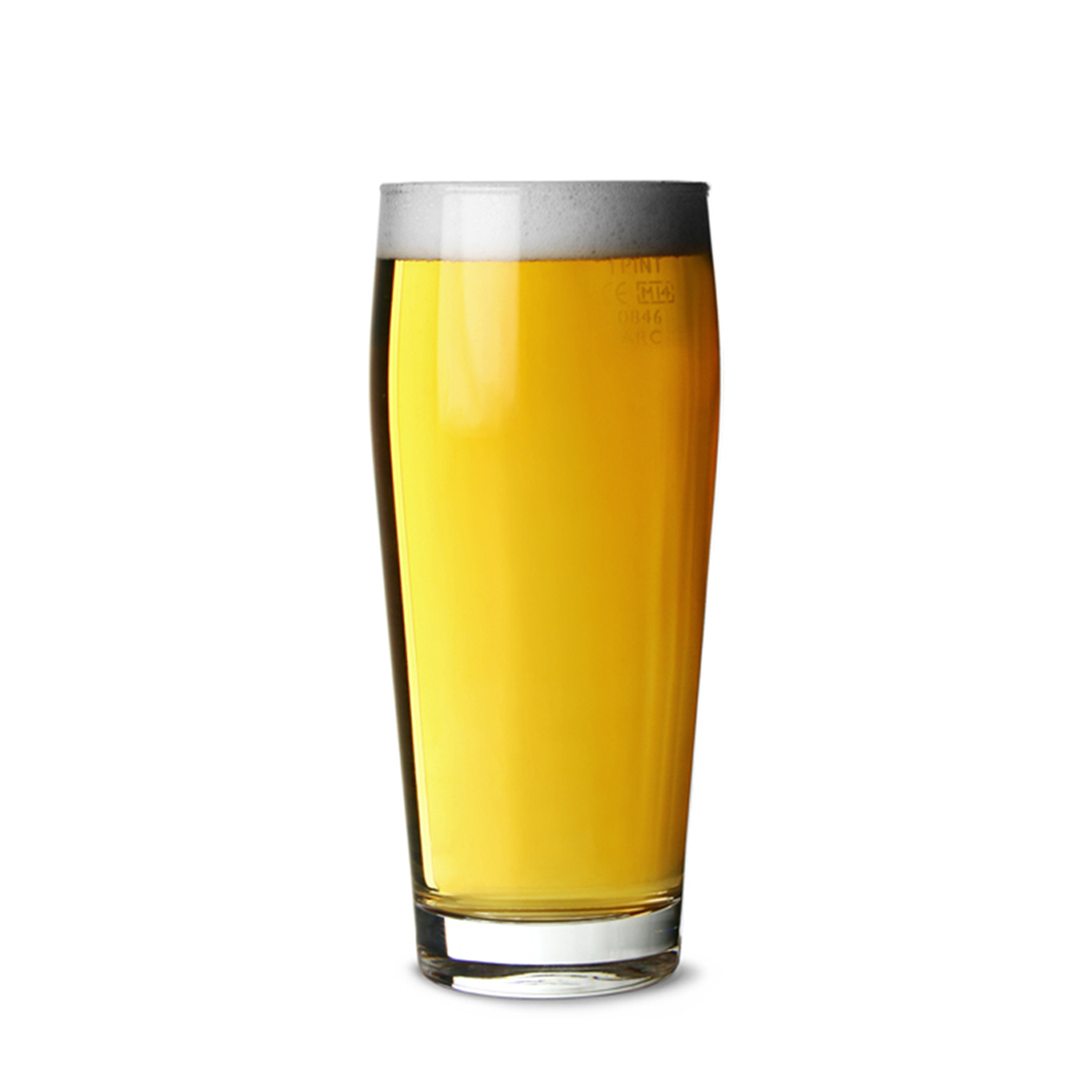 WILLY BEER GLASS 414ML 6 PACK