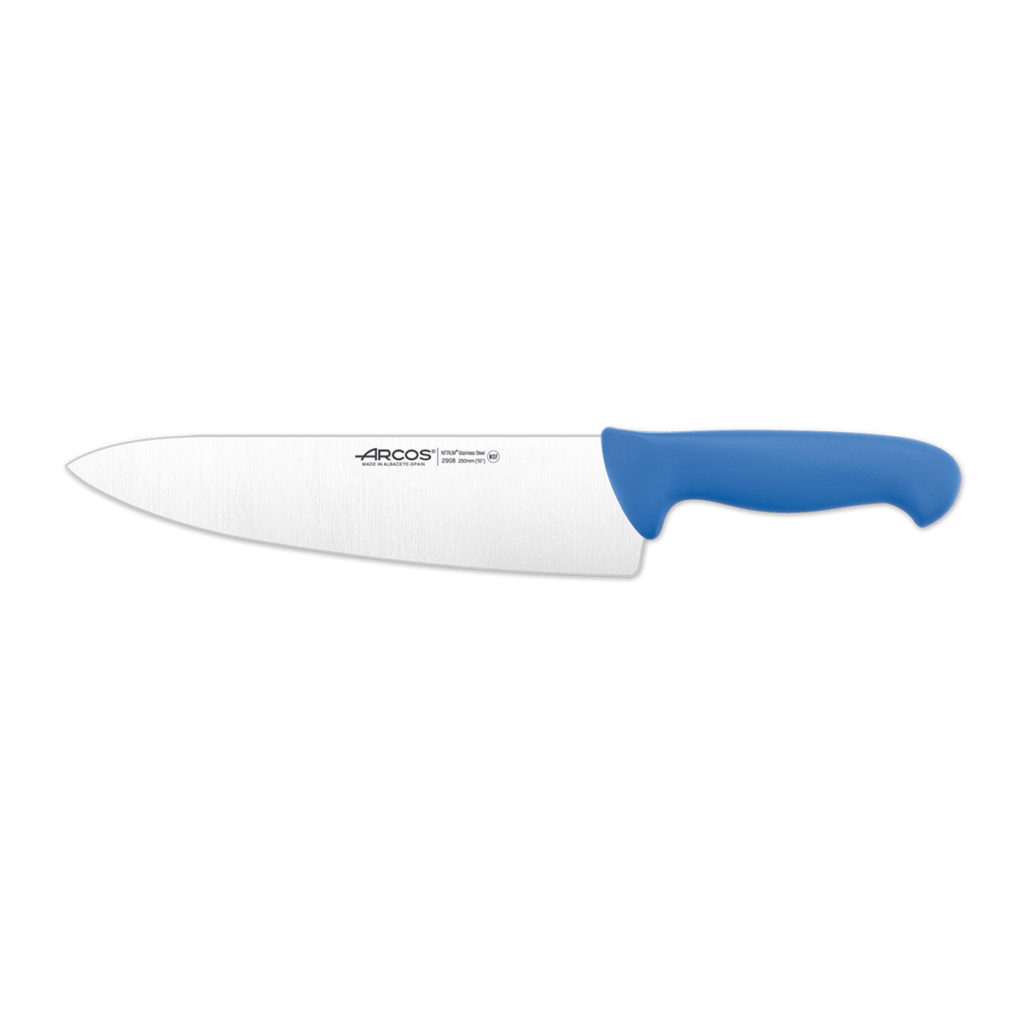 Arcos chef's knife 250mm in blue.