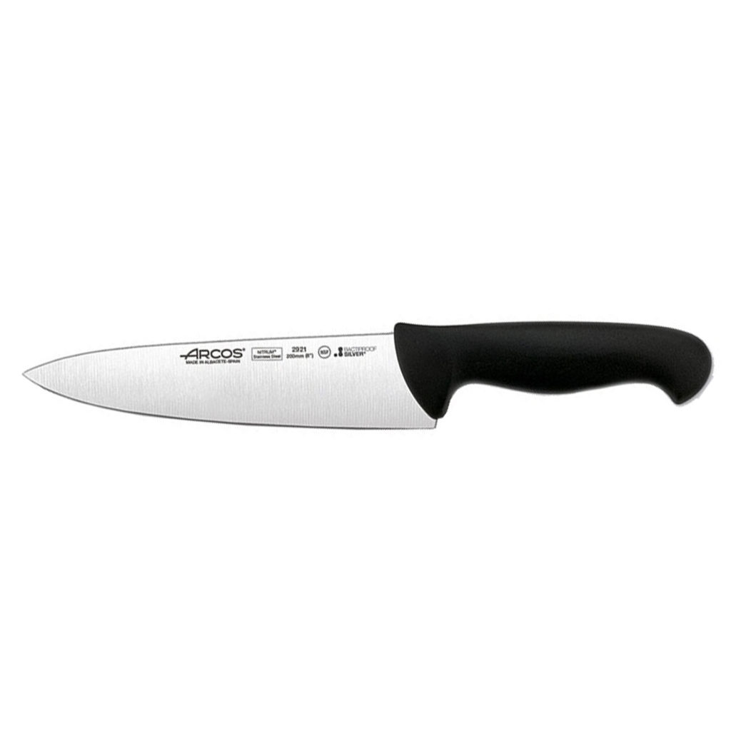 Close up picture of Acros' cook's knife