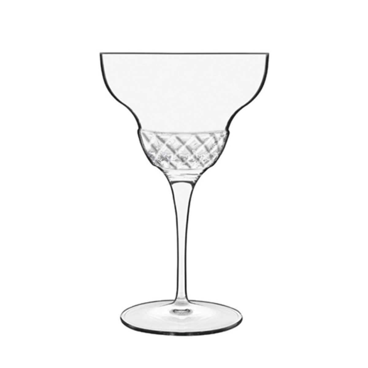 ROMA 1960 VINTAGE MARGARITA GLASS   4 PACK   By Luigi Bormioli