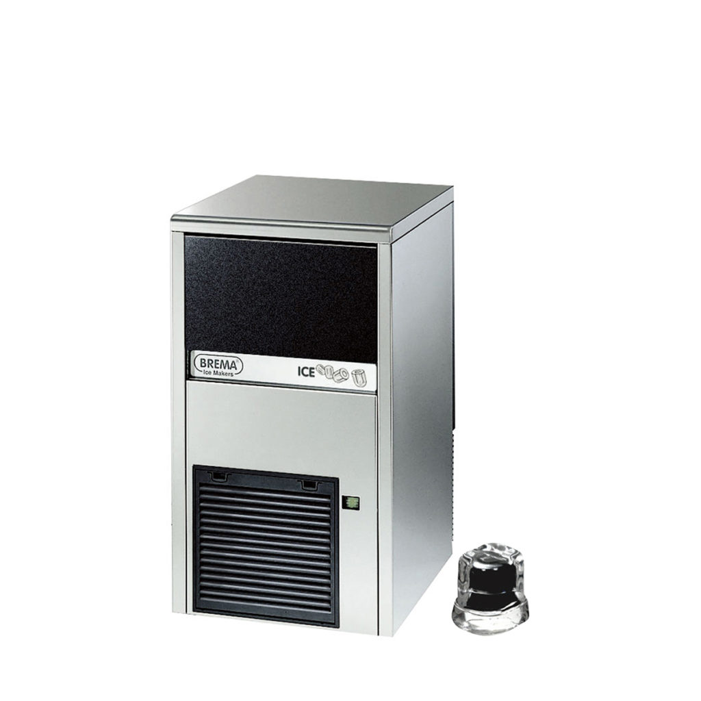 The self contained gourmet ice cube maker by Brema.
