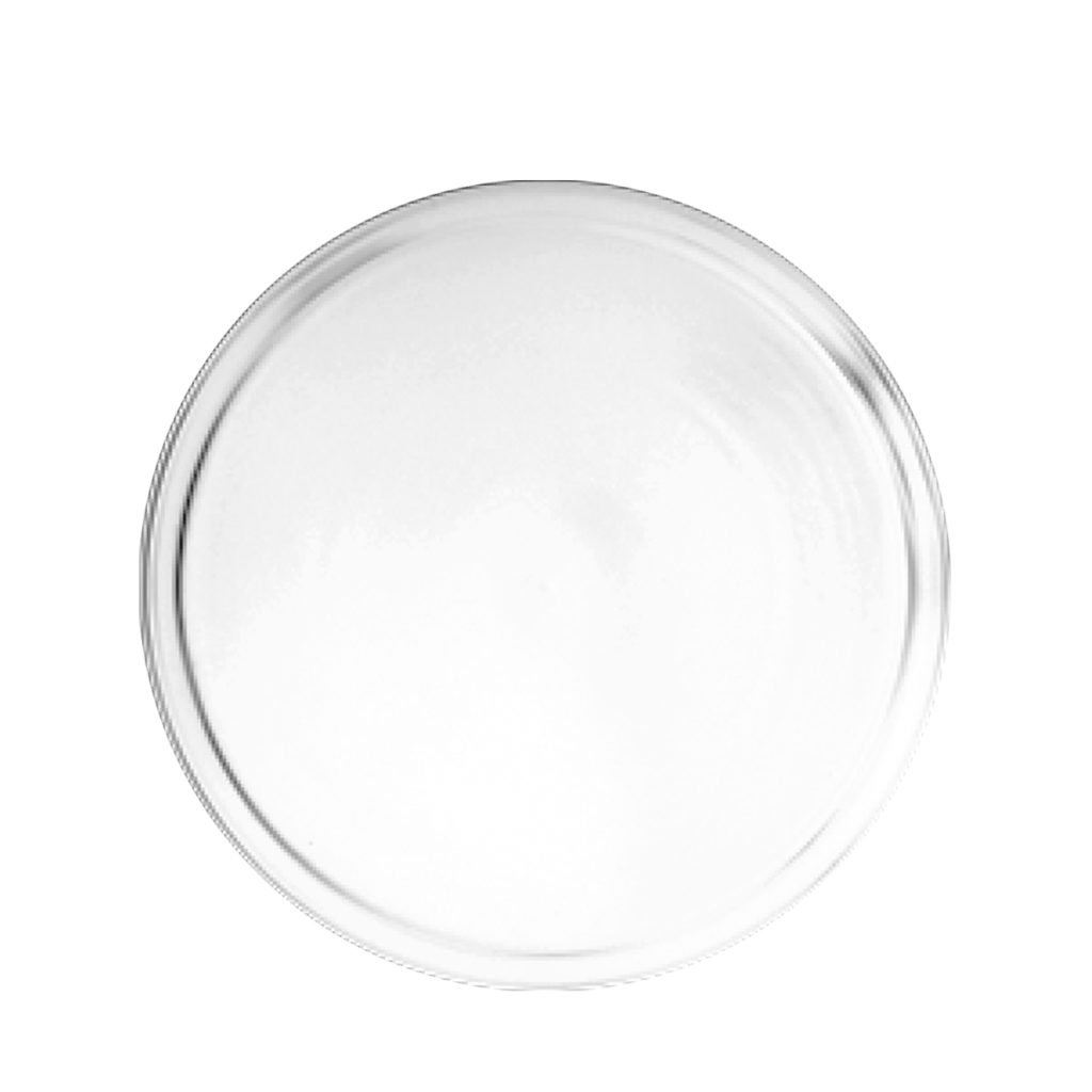 Top view of Fortis' studio plate 195mm in white.