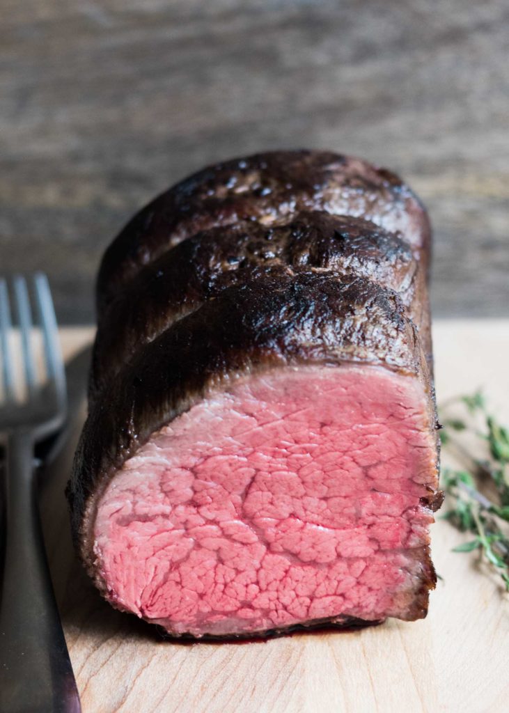 Steak sous vide.