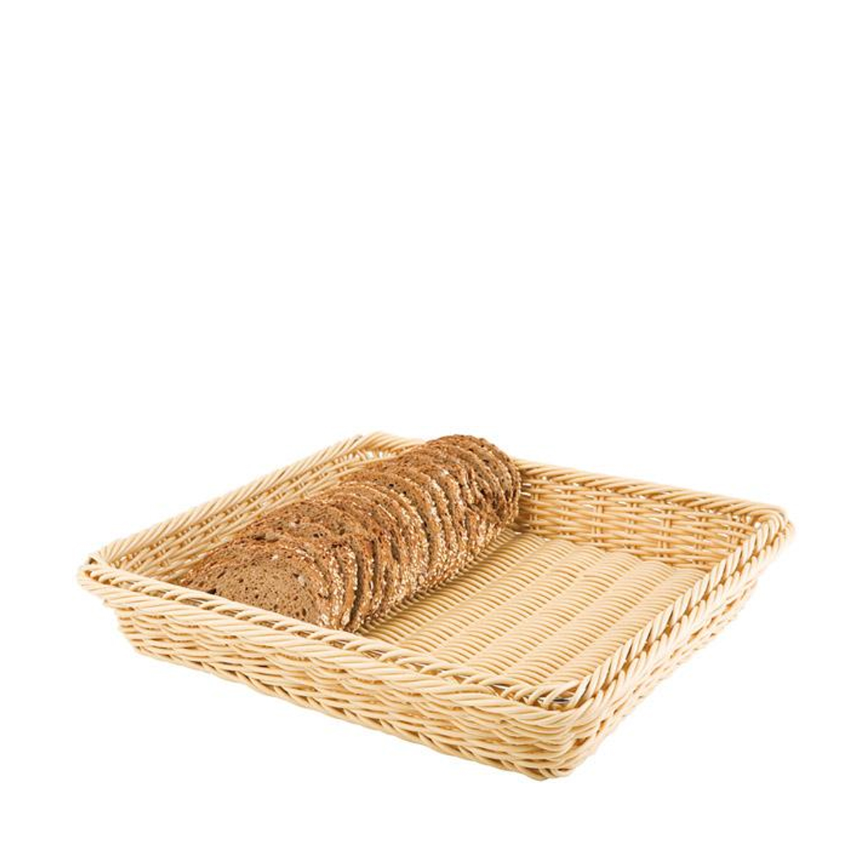 APS's poly rattan woven GN basket with bread.