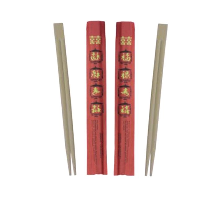 BAMBOO CHOPSTICKS FUSED IN FULL SLEEVE WHITE   230mm