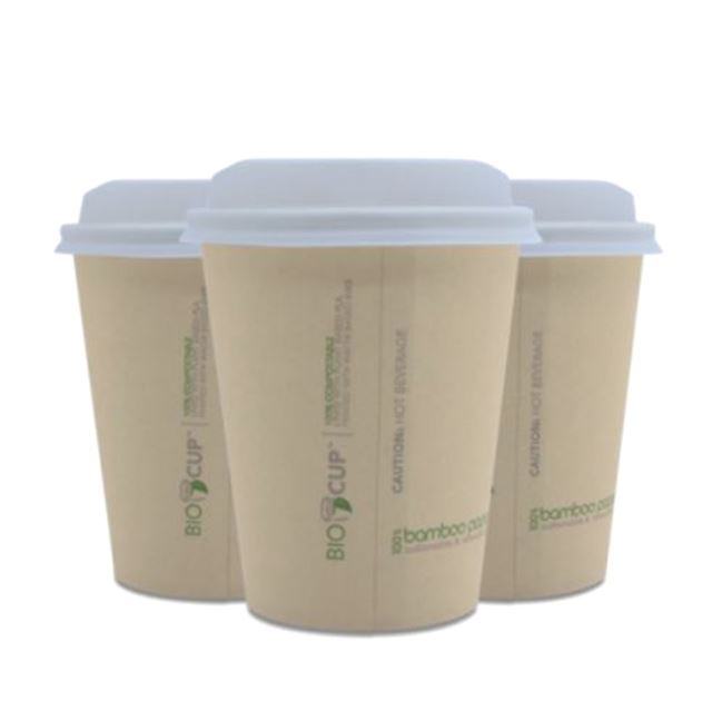 BIO S/WALL BAMBOO COFFEE CUP   250ml