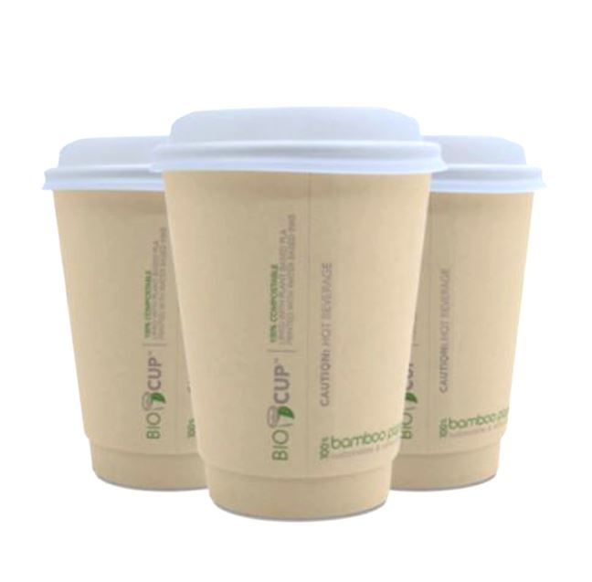 BIO D/WALL BAMBOO COFFEE CUP   350ml