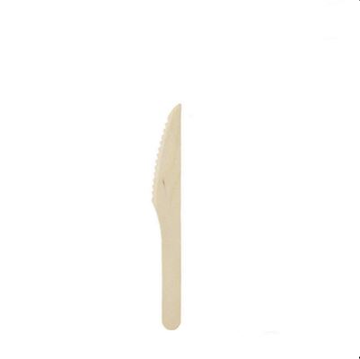 BIO DEGRADABLE WOODEN KNIFE   140mm