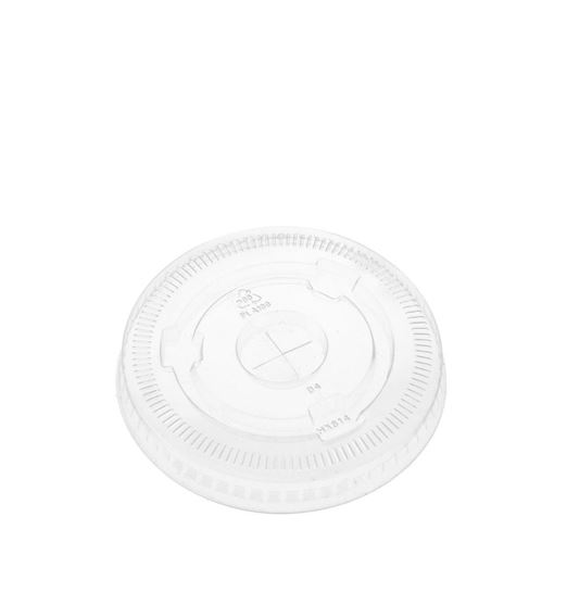 BIO PLA SMOOTHIE FLAT LID WITH HOLE 95MM   For 250-500ml Smoothie Cups