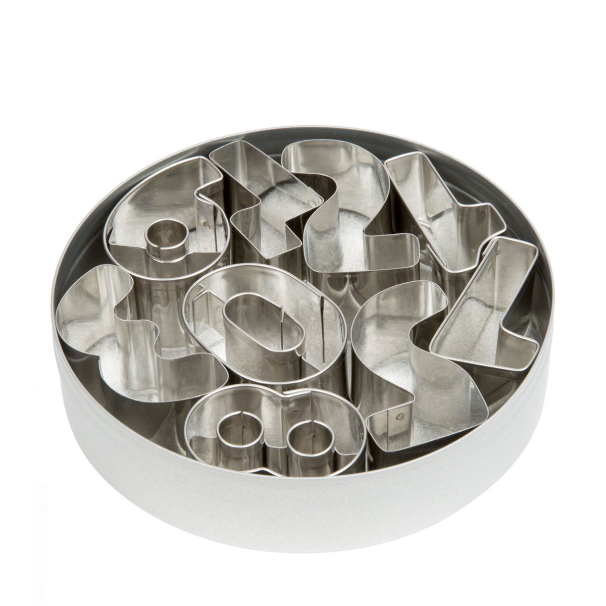 NUMERAL CUTTER SET 9 PIECE STAINLESS STEEL   By Elisabeth Hodgson