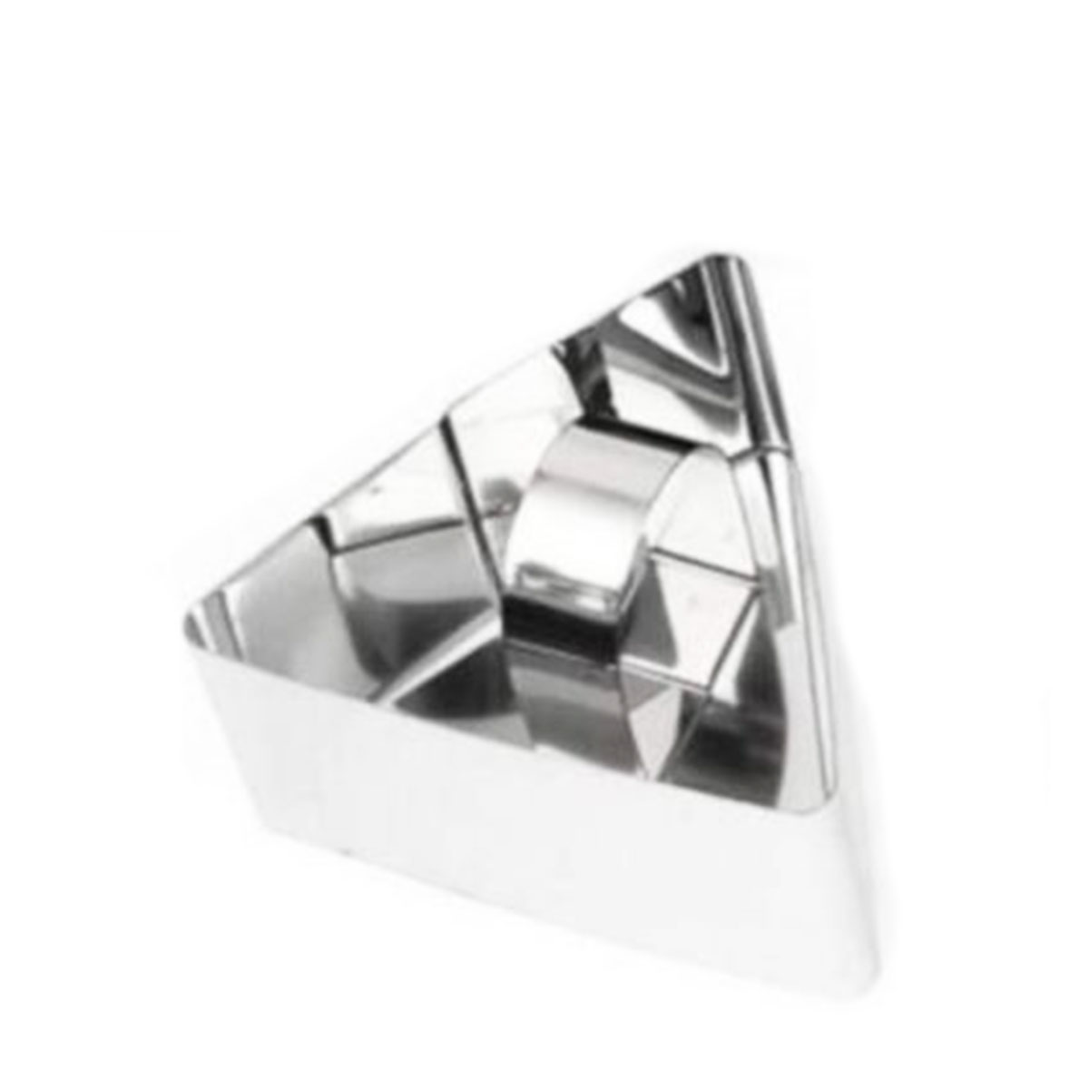 TRIANGLE STACKER & CUTTER STAINLESS STEEL   By Elisabeth Hodgson