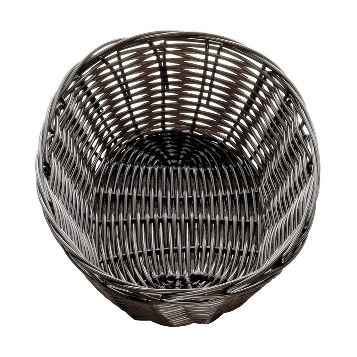 OVAL WOVEN BREAD BASKET DARK BROWN