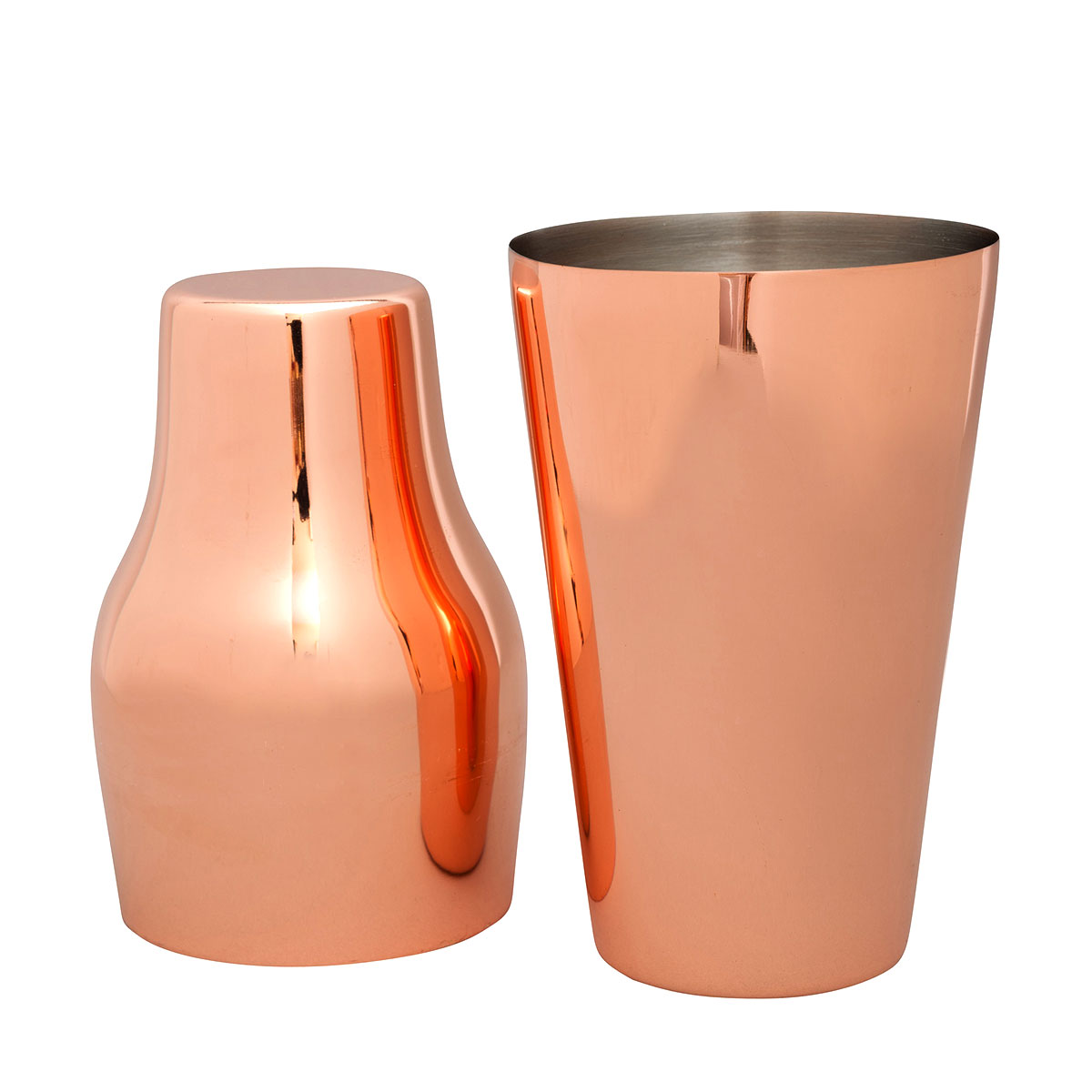 FRENCH COCKTAIL SHAKER 2 PIECE Copper
