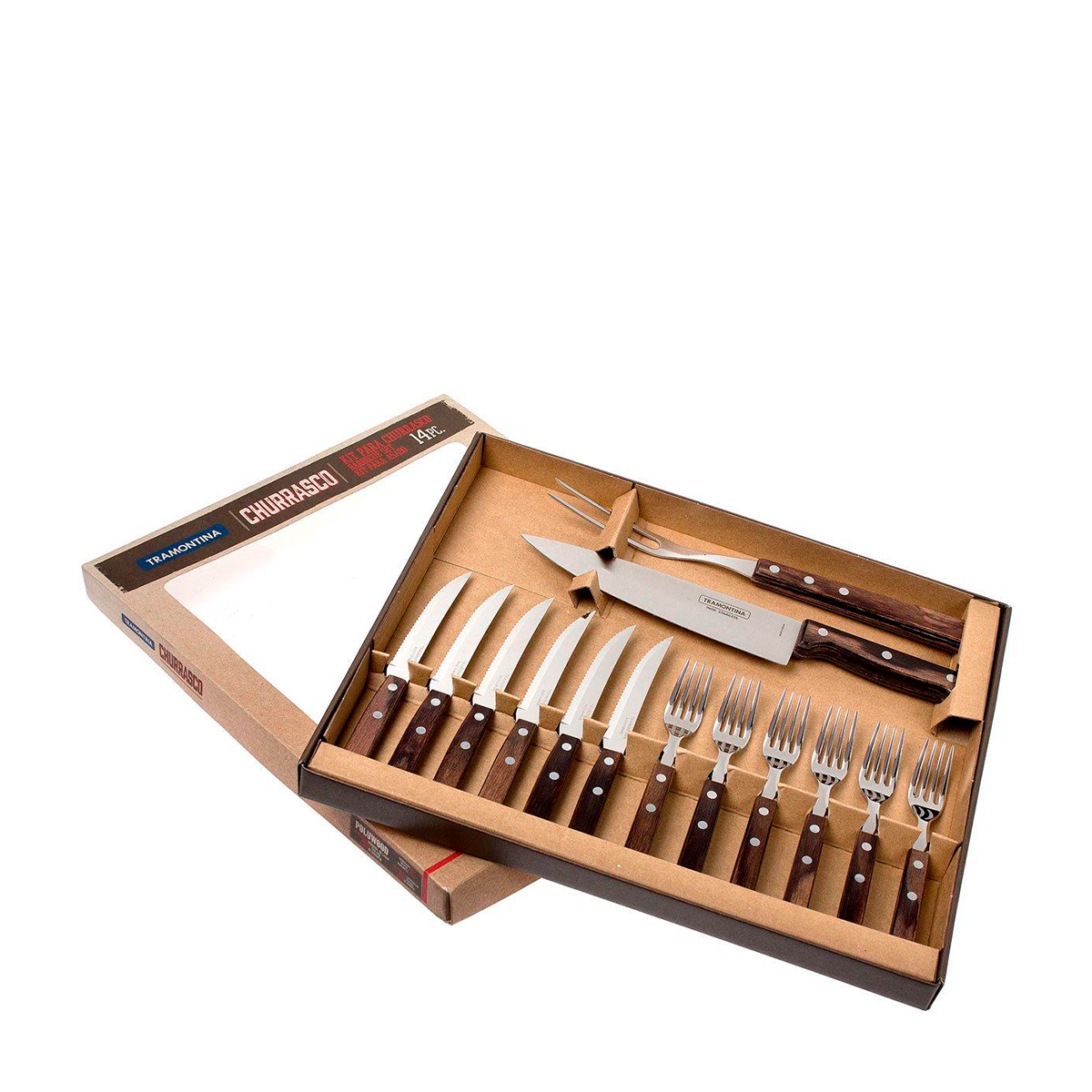 COMPACT BRAAI SET 14 PIECE BROWN By Tramontina