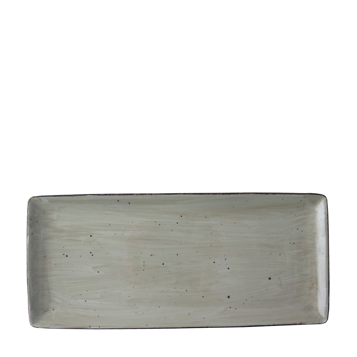 ELEMENTS RUSTIC RECTANGULAR PLATTER 285MM Light Green By Continental China