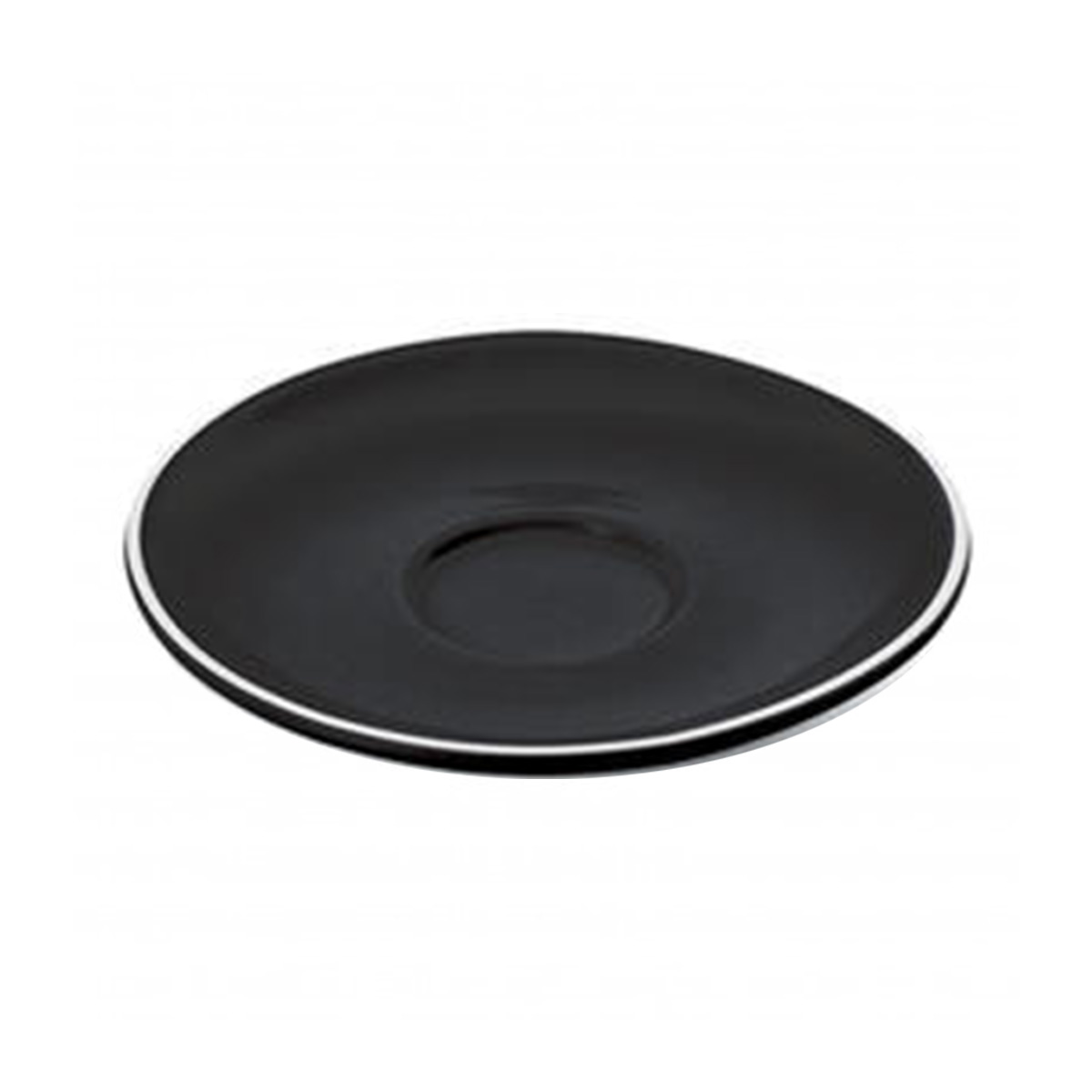 ITALIA CAPPUCCINO SAUCER 14.2CM BLACK By Fortis
