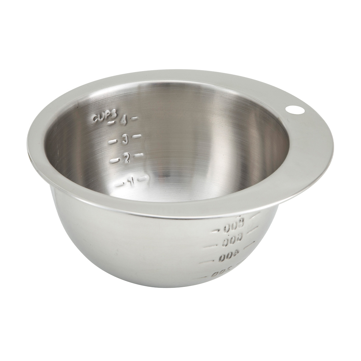 MEASURING BOWL S/STEEL ROUND 800ML   NOTCHED