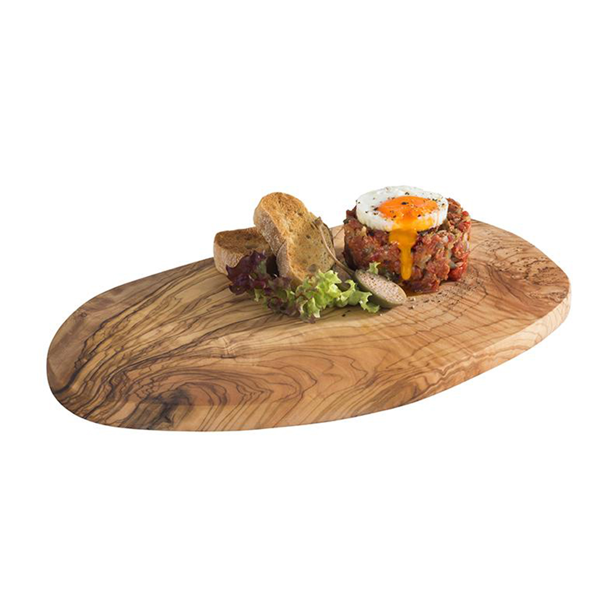 OLIVE WOOD SERVING BOARD 205X350MM By APS