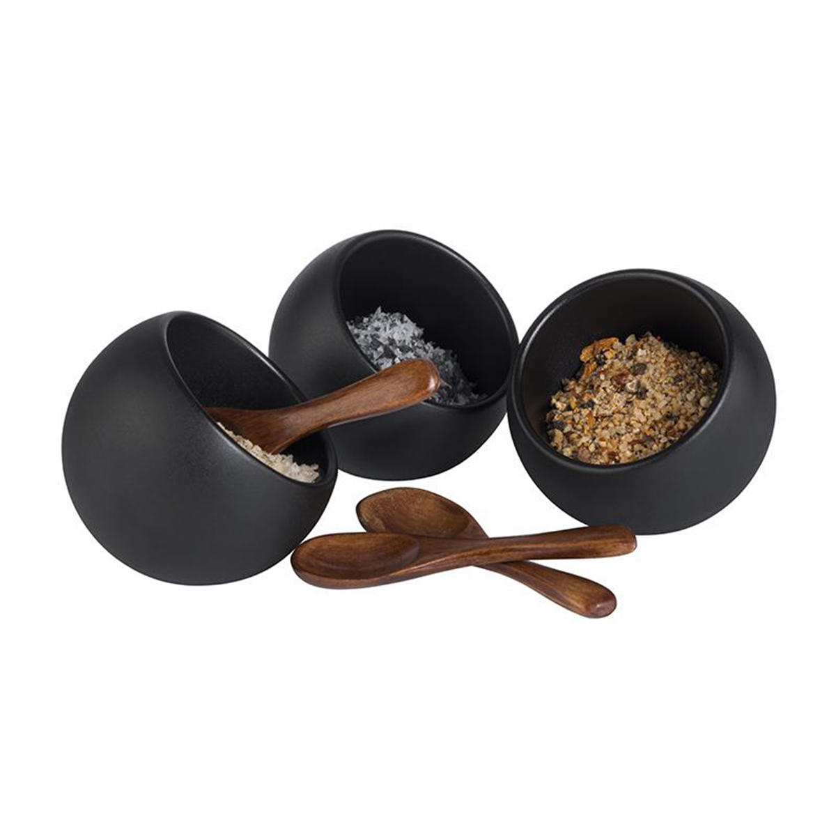 MOON SERVING BOWL 50ML 6PC SET   BLACK   By APS
