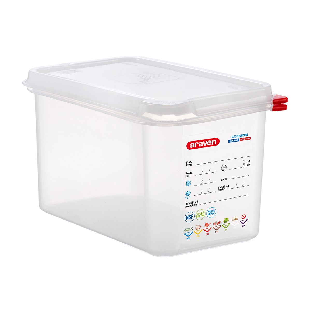 GN 1/4 AIRTIGHT CONTAINER   150MM   By Araven