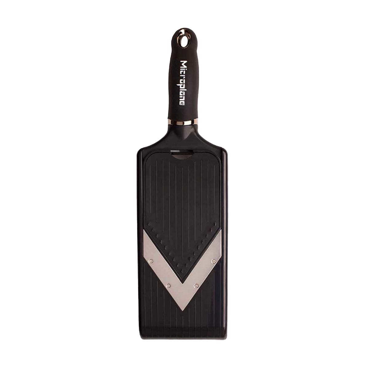 ADJUSTABLE V-BLADE SLICER WITH JULIENNE BLADE   By Microplane