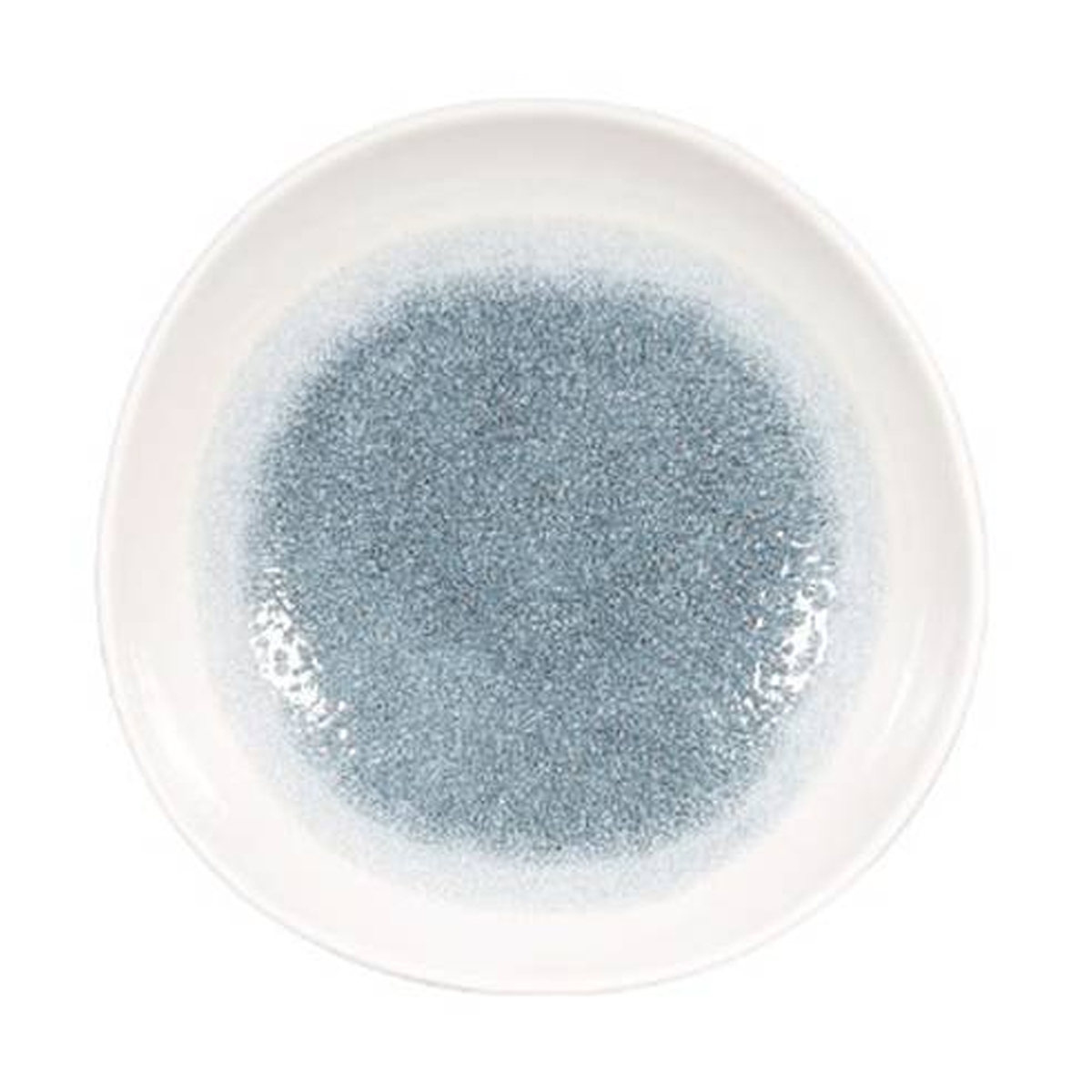 253MM ORGANIC ROUND BOWL RAKU TOPAZ BLUE By Churchill