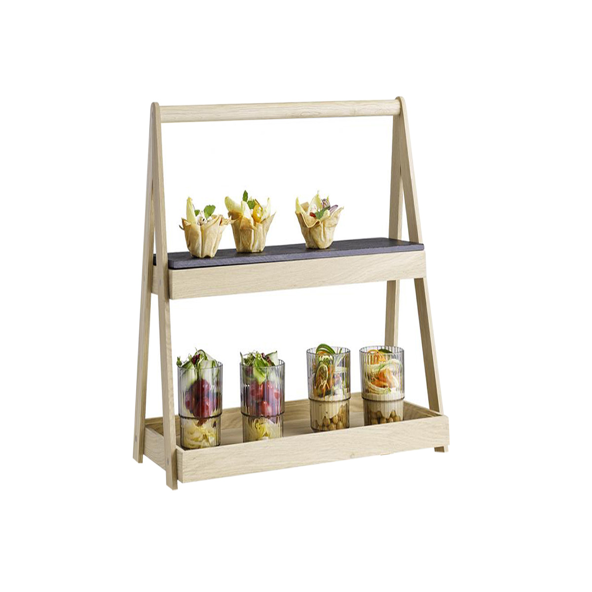 2-TIER WOODEN TRAY DISPLAY   VALO RANGE   By APS