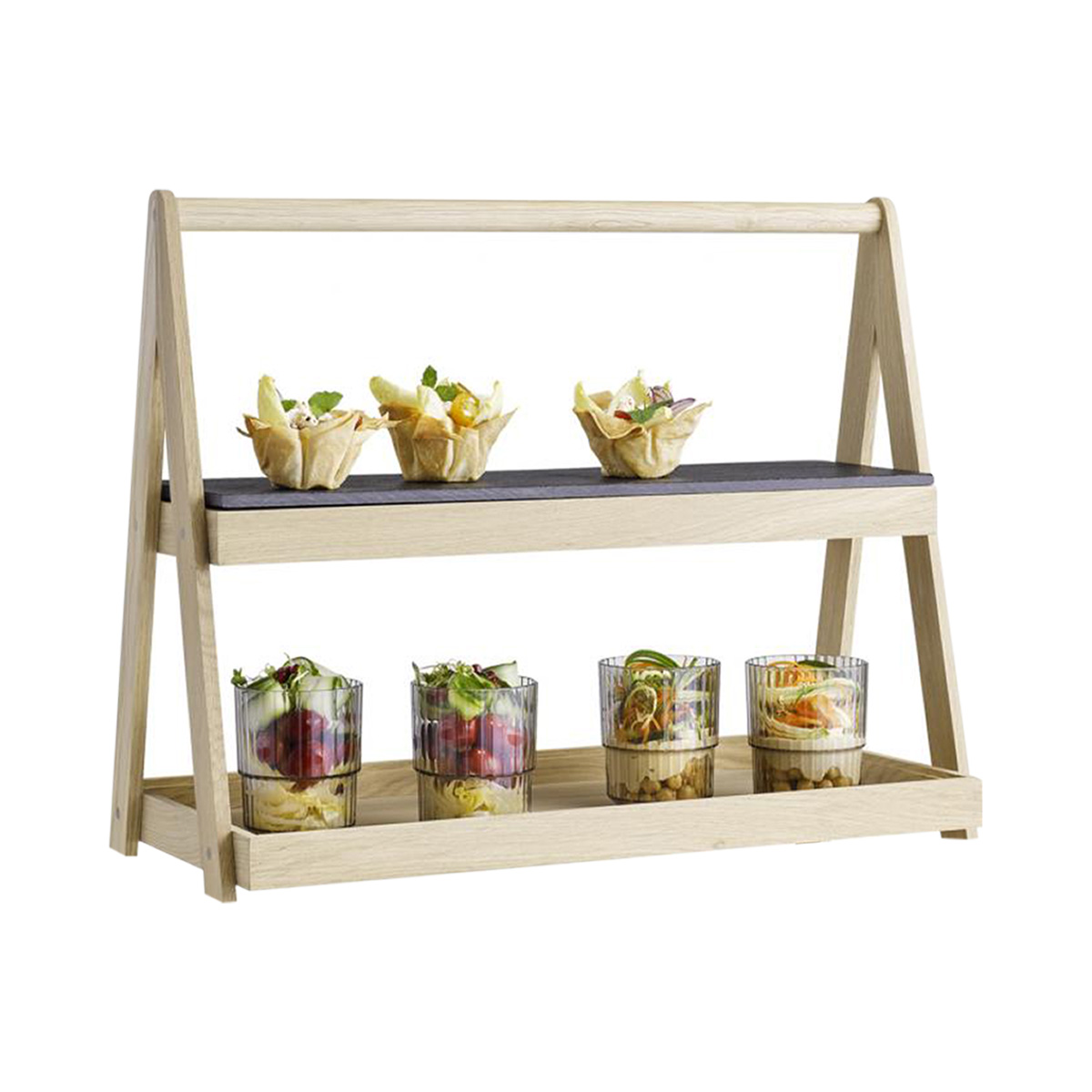 2-TIER WOODEN TRAY DISPLAY   VALO RANGE   By APS