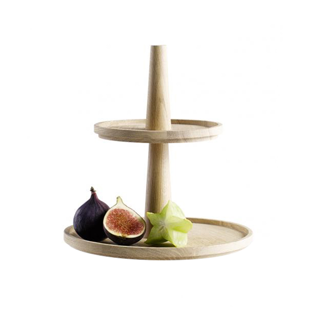 2-TIER ROUND WOODEN TRAY DISPLAY   VALO RANGE   By APS