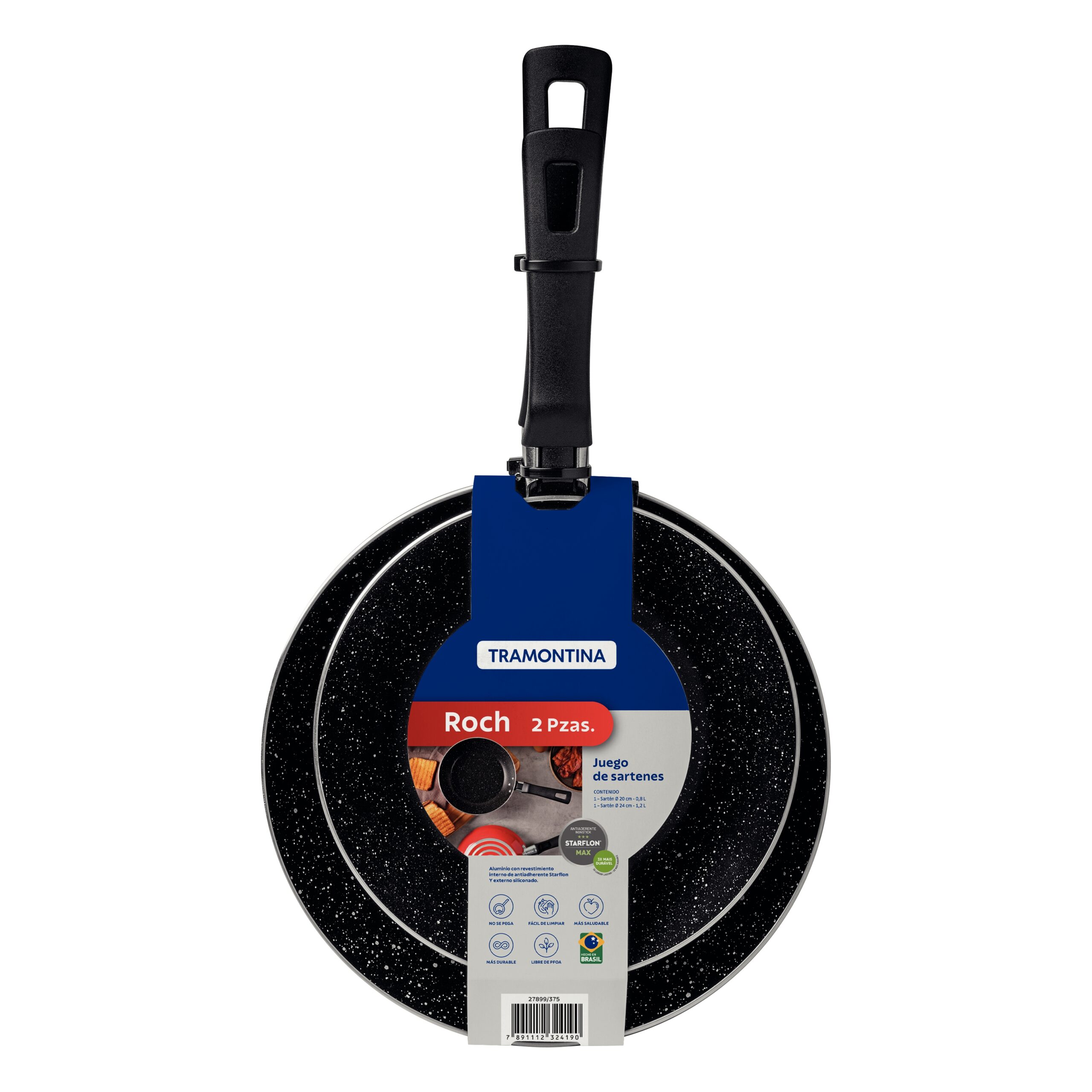 2 PIECE FRYING PAN SET NONSTICK ALUMINUM By Tramontina
