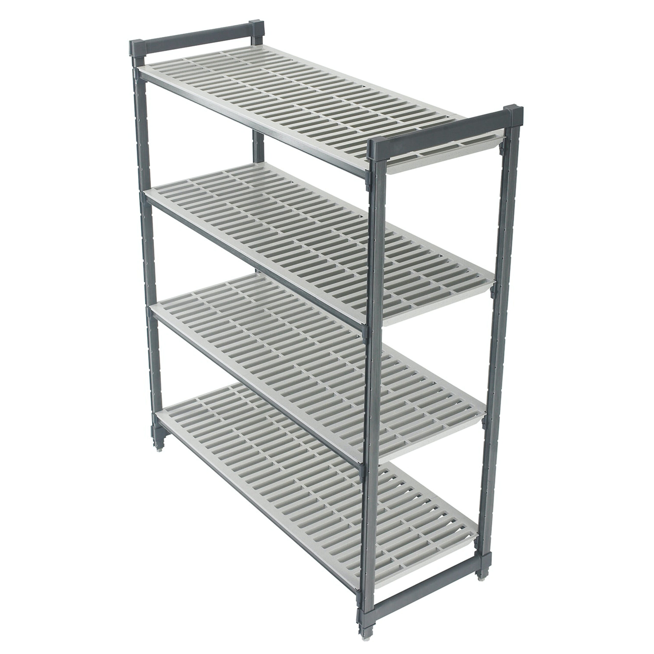 BASICS 4 TIER VENTED SHELF 610MM W X 915MM L X 1830MM H   By Cambro