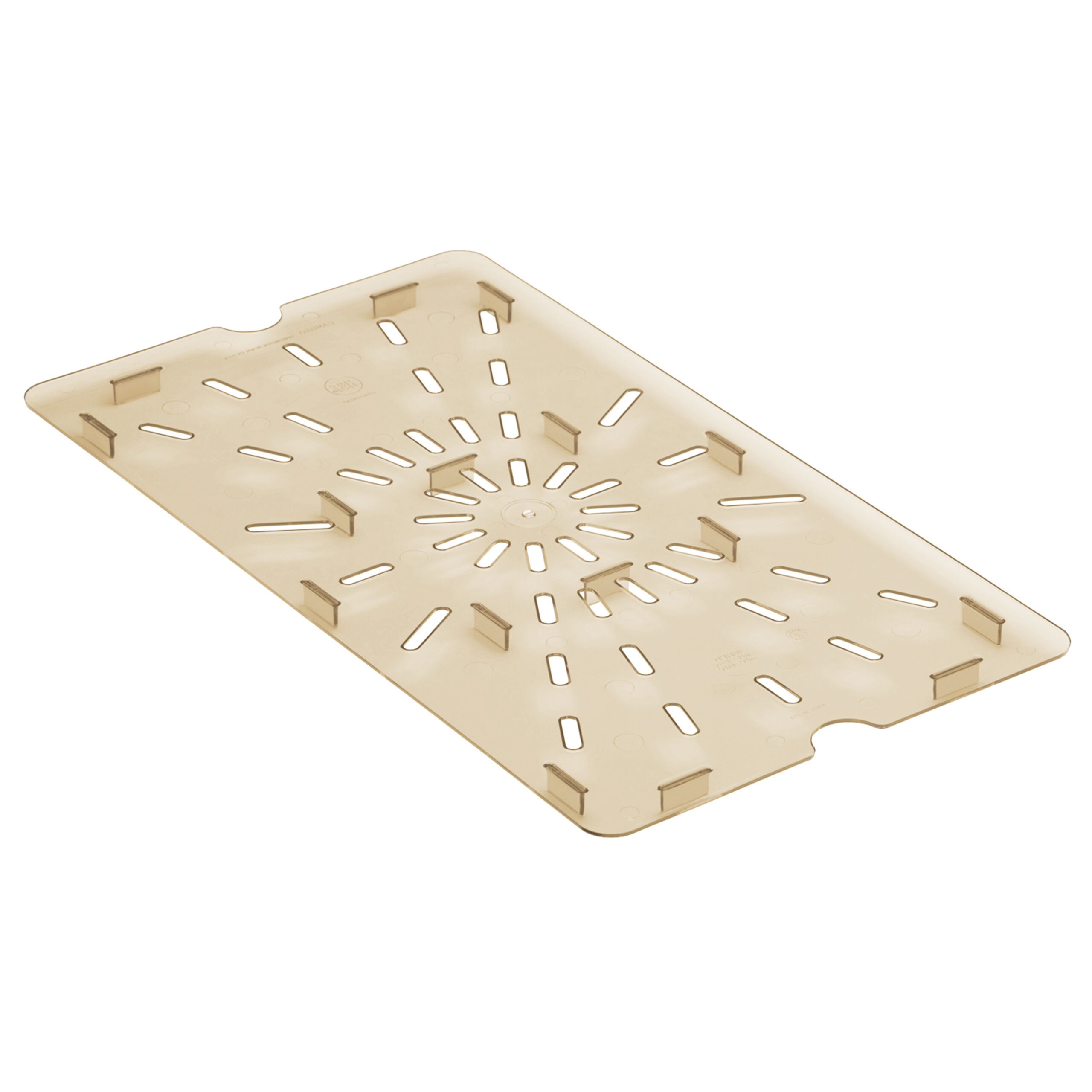 HIGH HEAT DRAIN SHELF AMBER FOR 1/1 PANS By Cambro