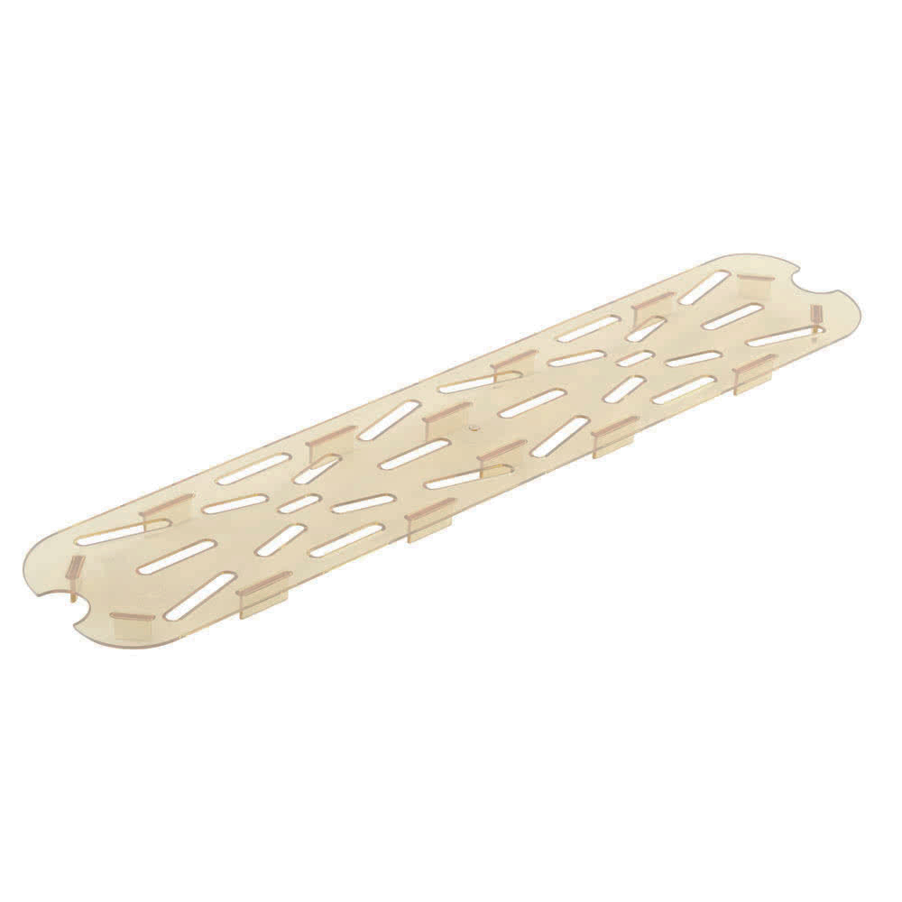 HIGH HEAT DRAIN SHELF AMBER FOR 1/2 LONG PANS By Cambro