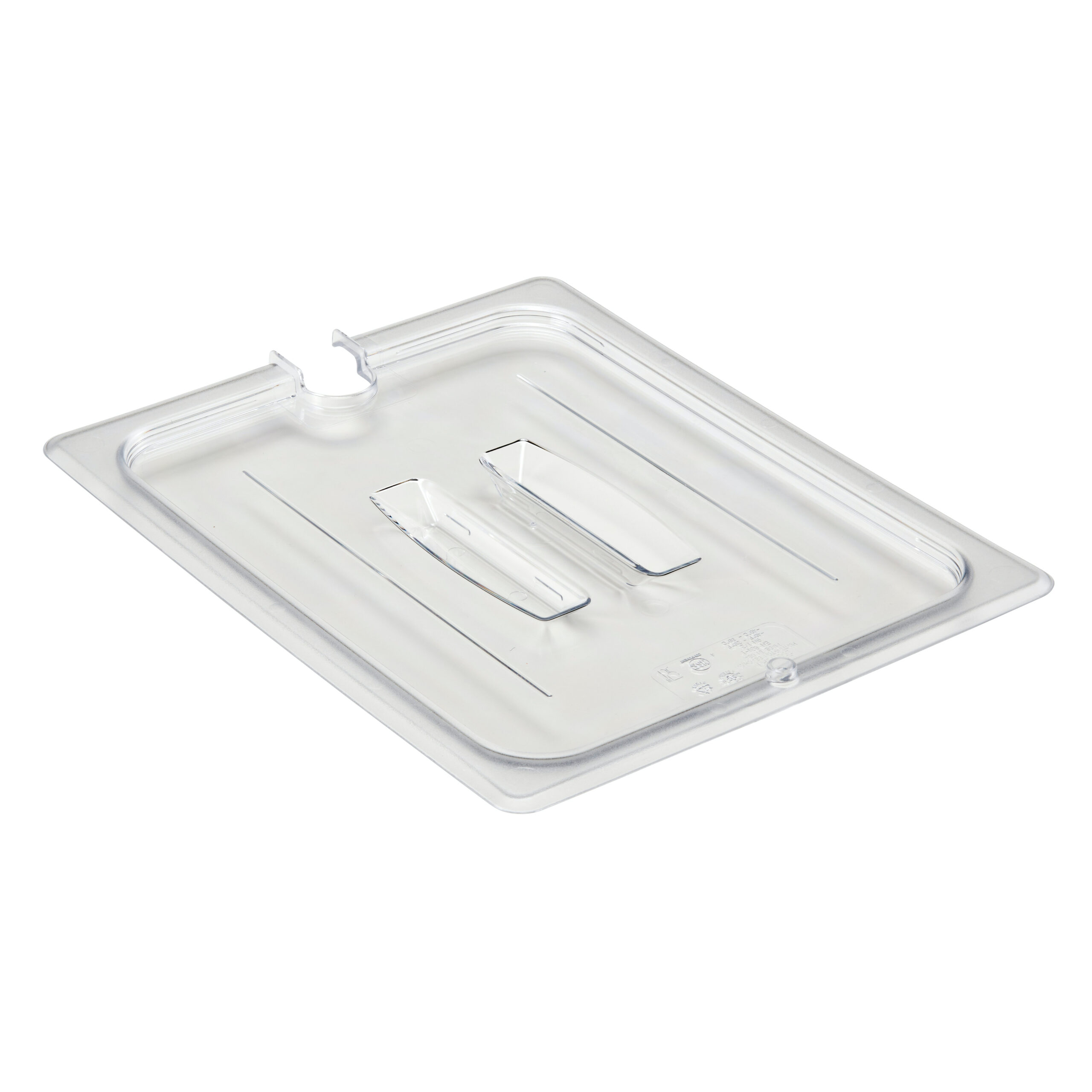 POLYCARBONATE CLEAR LID WITH NOTCH FOR 1/9 PANS   By Cambro