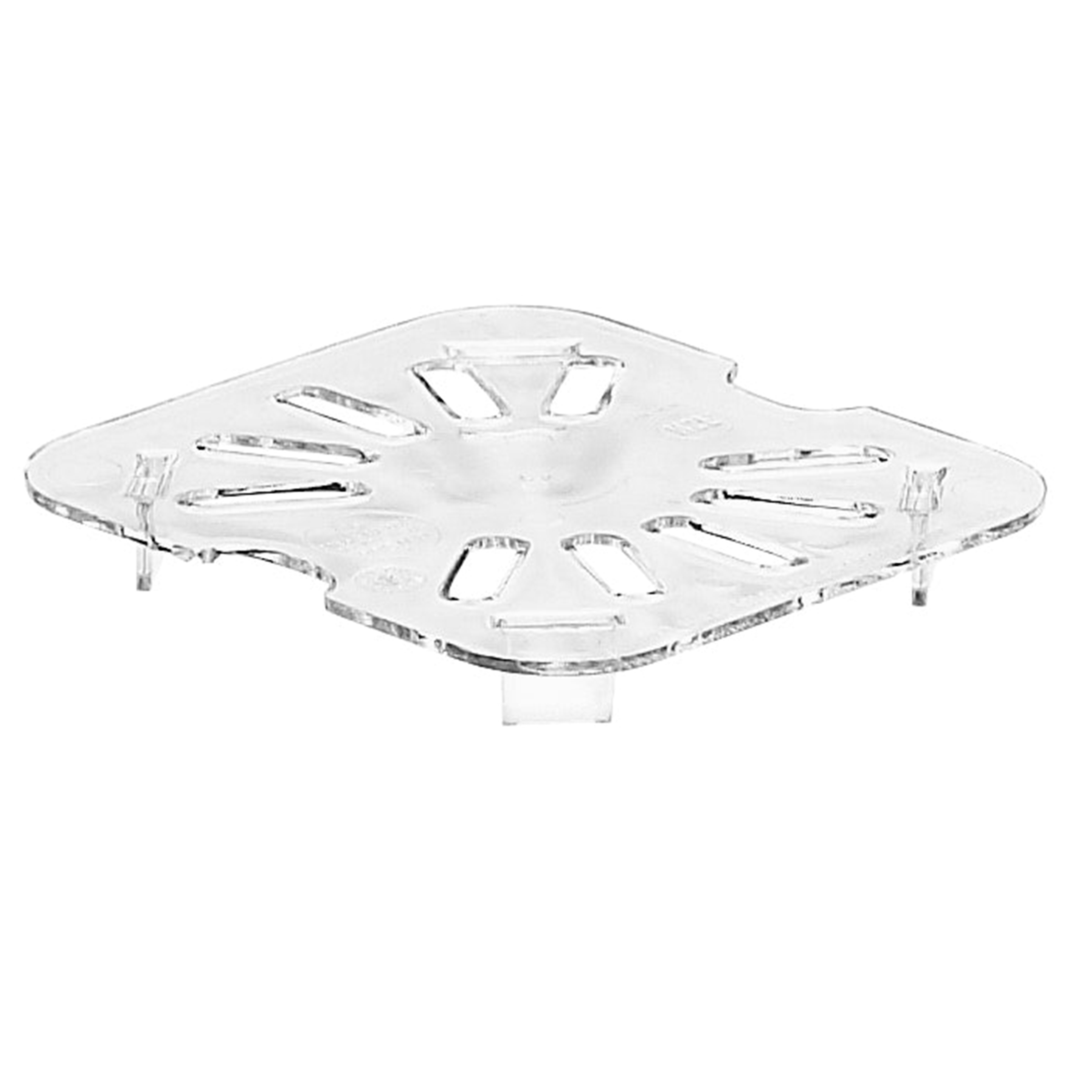 POLYCARBONATE CLEAR DRAIN SHELF FOR 1/6 PANS By Cambro