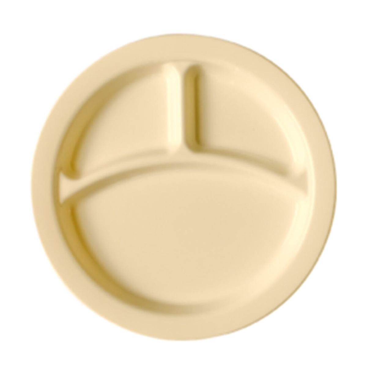 POLYCARBONATE 3 DIVISION DINNER PLATE 22.9CM DIAMETER – BEIGE By Cambro