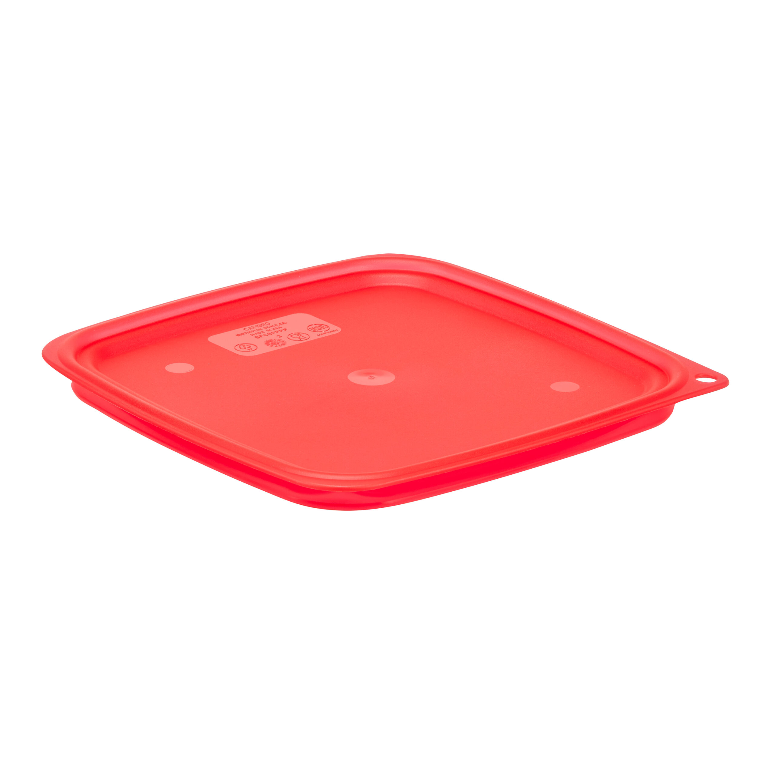 SQUARE CONTAINER COVER 6 & 8 LT SQUARES (RED)   By Cambro