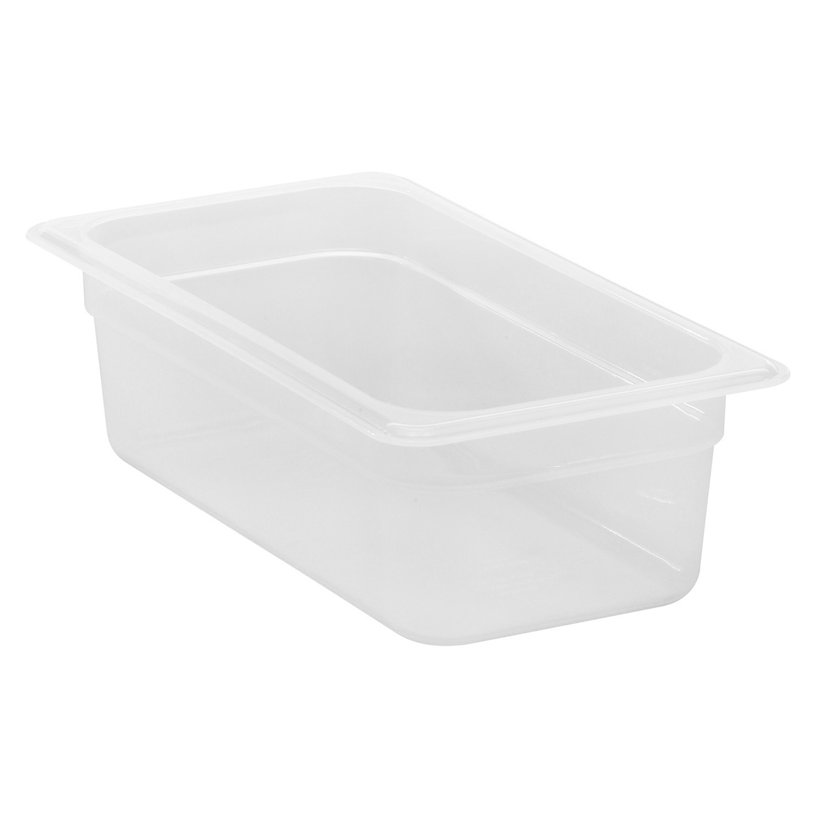 POLYPROPYLENE GN 1/3 FOODPAN TRANSLUSCENT 100MM   By Cambro