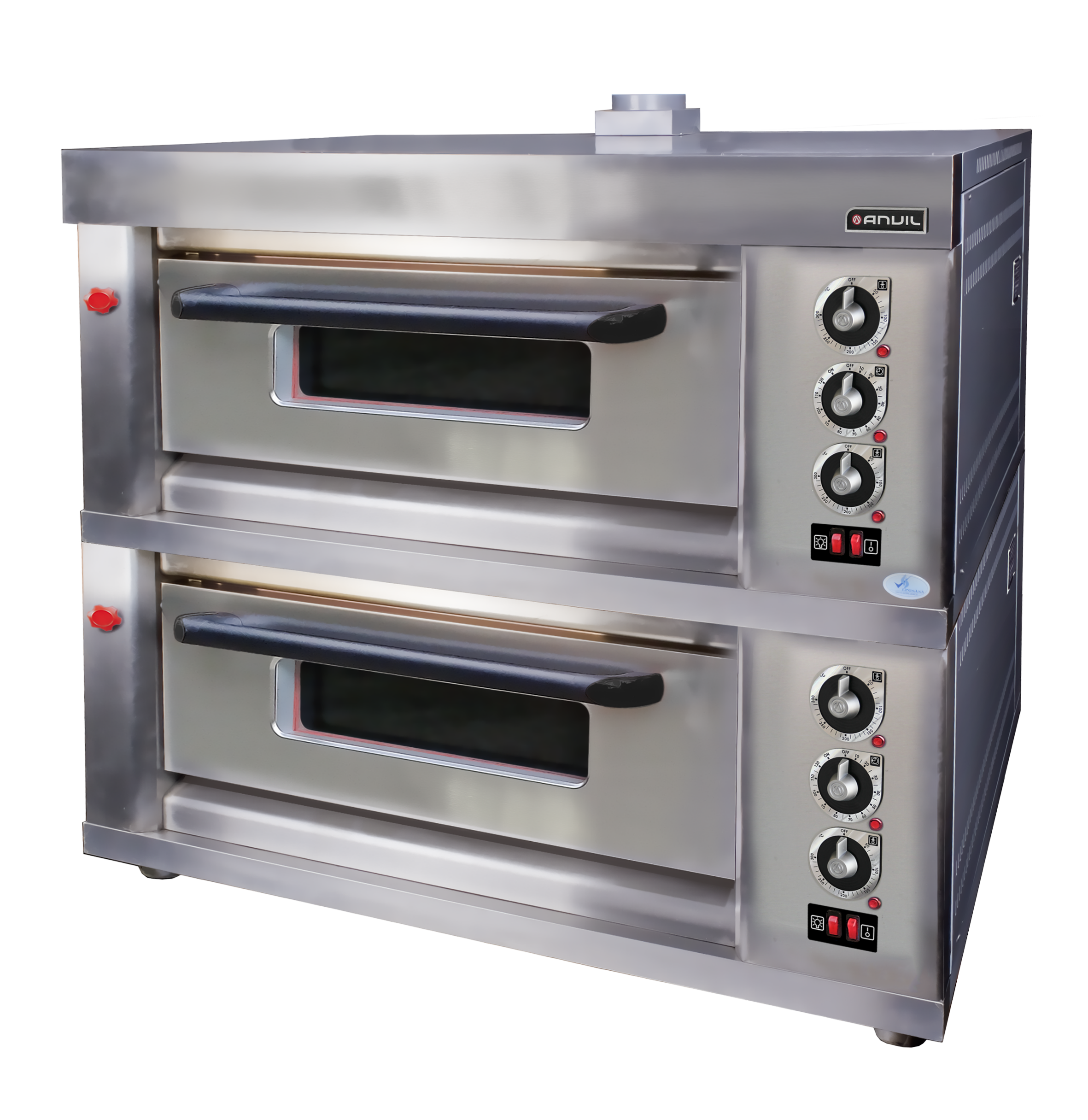 DECK OVEN GAS – 4 TRAY – DOUBLE  By Anvil