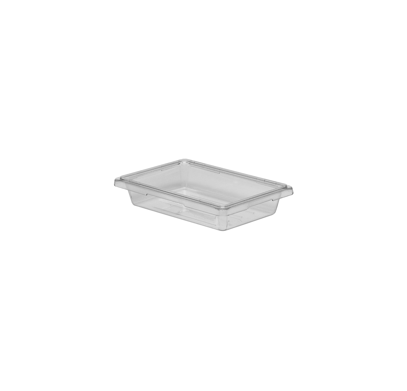 STORAGE BOX LARGE POLYCARBONATE CLEAR 46 W X 66CM L X 9CM H- 18.9LTR   By Cambro
