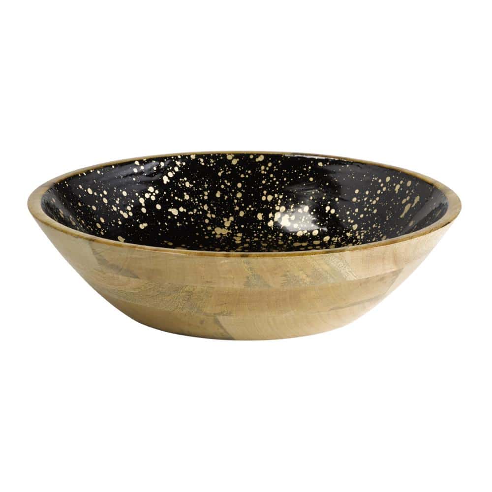 4L WOODEN BOWL STARRY SKY DESIGN (INSIDE BOWL)