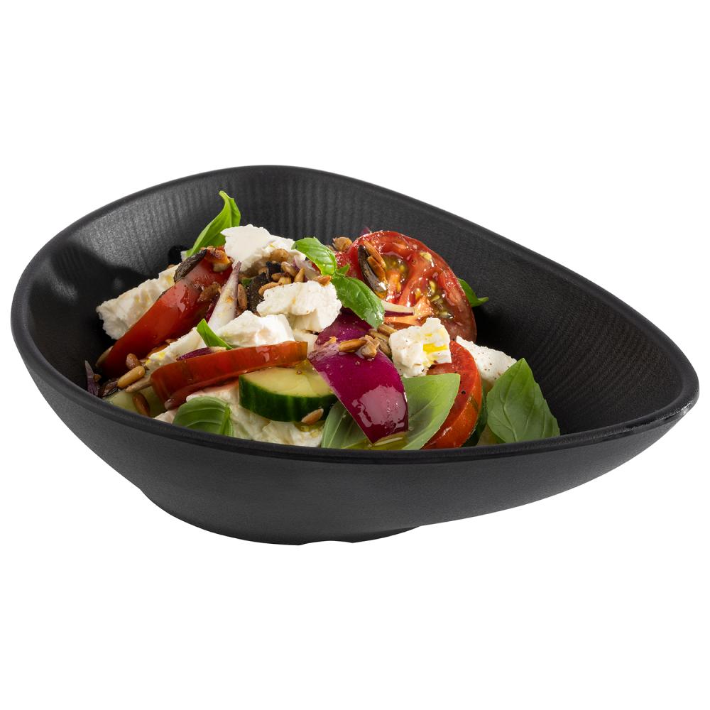 NERO 600ML BLACK BOWL   By APS