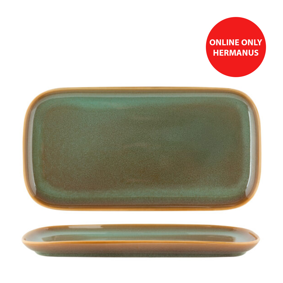 ALOE GREEN PLATTER 45 x 21CM