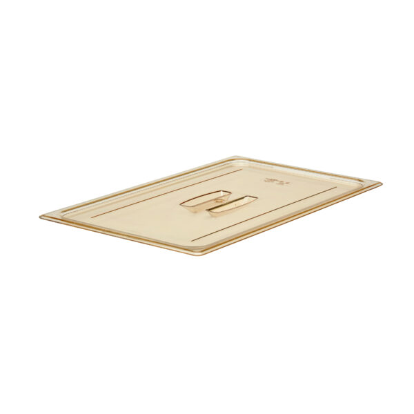 HIGH HEAT LID WITH HANDLE AMBER FOR 1/1 HIGH HEAT PANS By Cambro