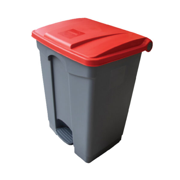 PEDAL BIN PLASTIC – 68 LITRE RED By Cambro