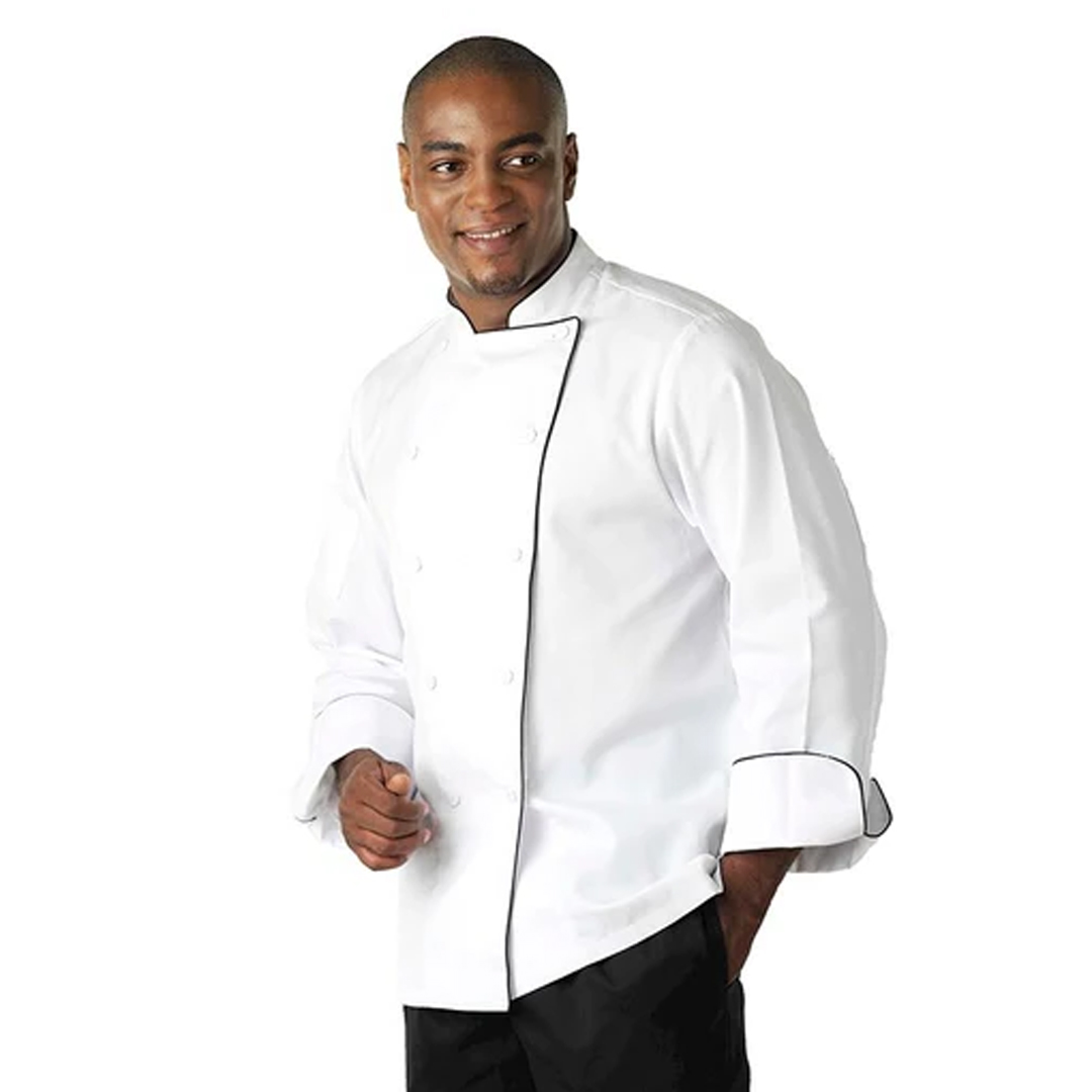 EXECUTIVE MEN’S CHEFS JACKET – WHITE
