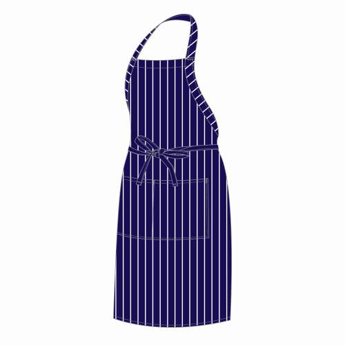 BUTCHERS APRON   BLUE STRIPE
