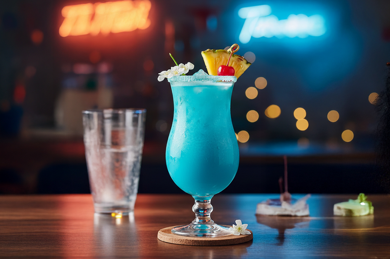 TROPICAL MASTERPIECE: THE BLUE HAWAII MOCKTAIL